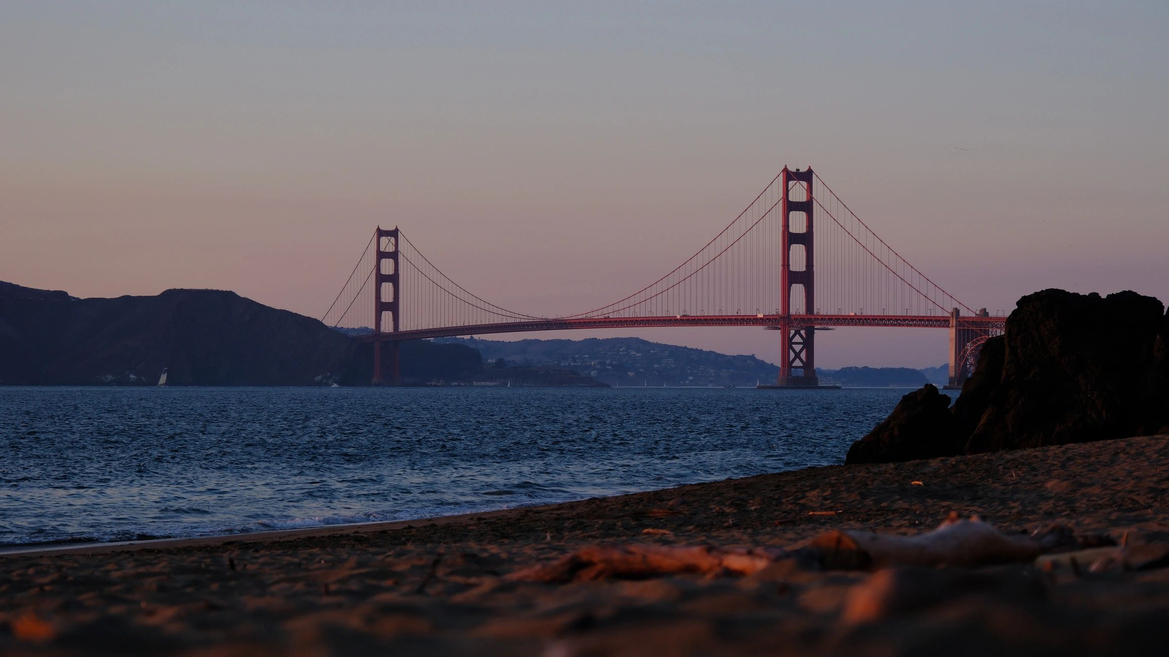 Golden Gate Bridge at sunset